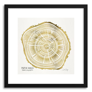 Art print Gold Paper Birch by artist Cat Coquillette