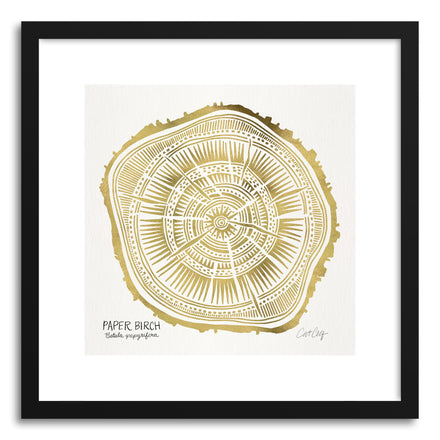 Art print Gold Paper Birch by artist Cat Coquillette