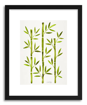 Art print Green Bamboo by artist Cat Coquillette
