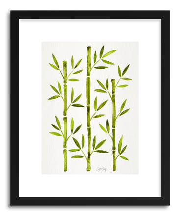 Art print Green Bamboo by artist Cat Coquillette