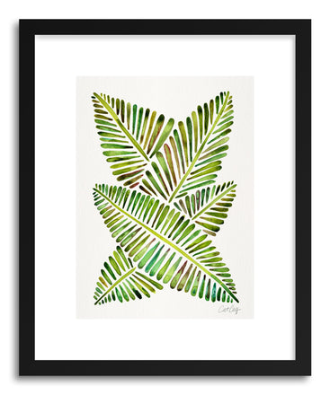 Art print Green Banana Leaves by artist Cat Coquillette