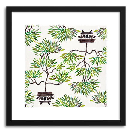 Art print Green Bonsai Pattern by artist Cat Coquillette