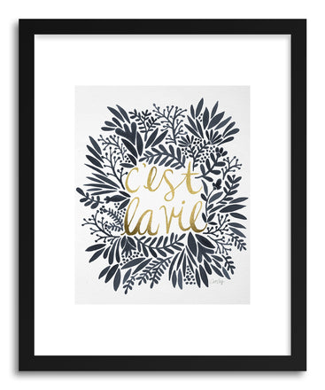 Fine art print C'est La Vie Grey by artist Cat Coquillette