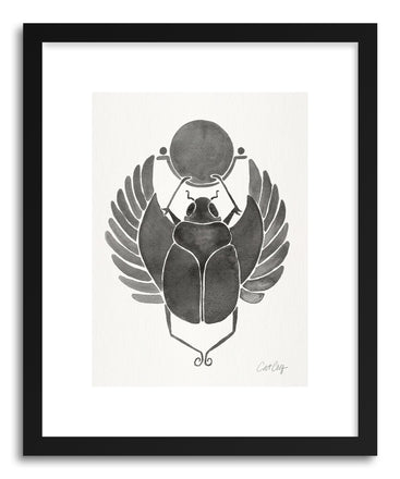 Art print Grey Scarab by artist Cat Coquillette