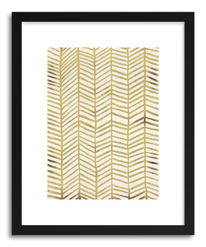 Art print Herringbone Gold by artist Cat Coquillette