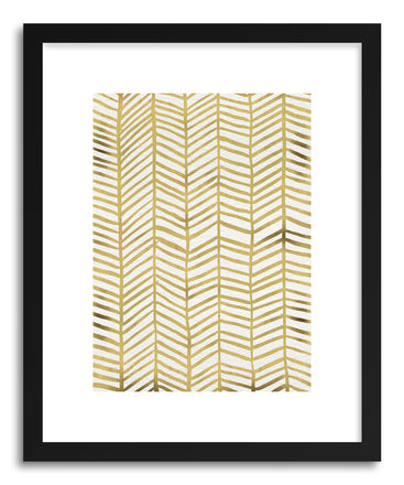Art print Herringbone Gold by artist Cat Coquillette