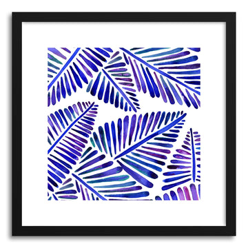 Indigo Banana Leaves Pattern