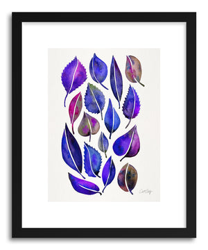Art print Indigo Leaves by artist Cat Coquillette