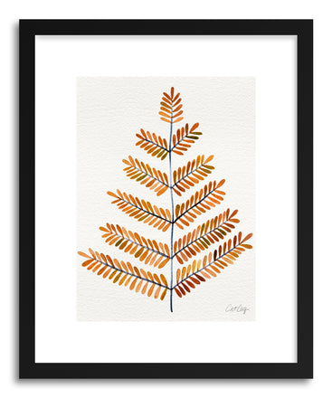Art print Leaflets Orange by artist Cat Coquillette