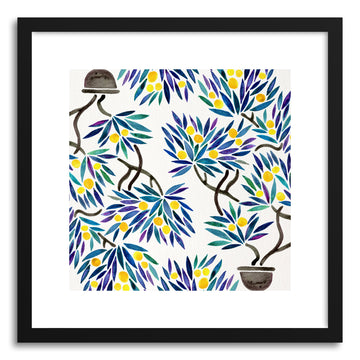 Art print Lemon Bonsai Orange Pattern by artist Cat Coquillette