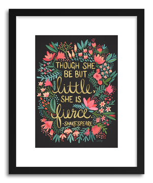Art print Little Fierce Charcoal by artist Cat Coquillette