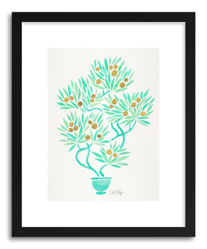 Art print Mint Bonsai Orange by artist Cat Coquillette