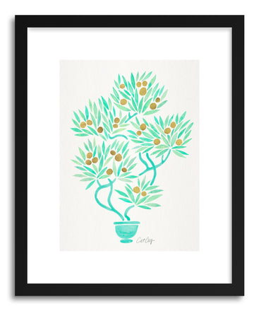Art print Mint Bonsai Orange by artist Cat Coquillette