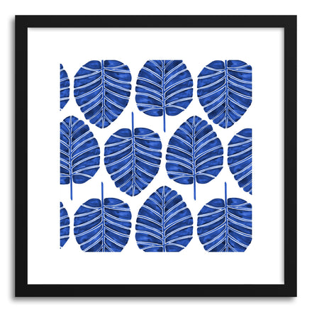 Navy Alocasia Pattern