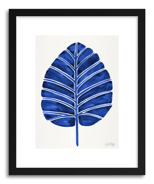Art print Navy Alocasia by artist Cat Coquillette