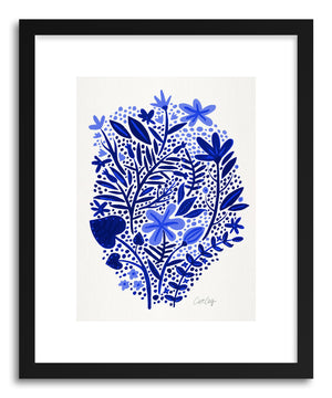 Art print Navy Garden by artist Cat Coquillette