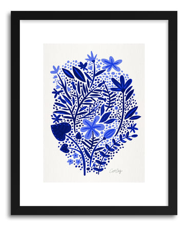 Art print Navy Garden by artist Cat Coquillette