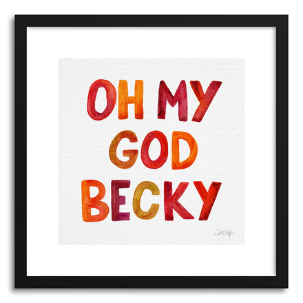 Art print OMG Red by artist Cat Coquillette