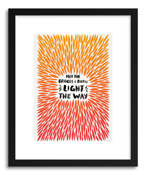 Art print Orange Bridges Burn Burst by artist Cat Coquillette