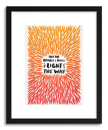 Art print Orange Bridges Burn Burst by artist Cat Coquillette