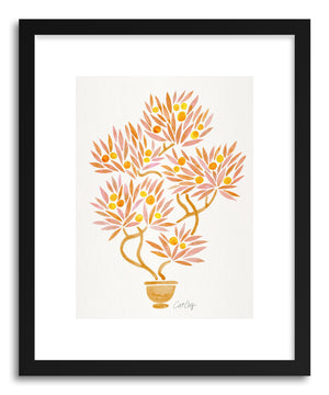 Art print Peach Bonsai Orange by artist Cat Coquillette