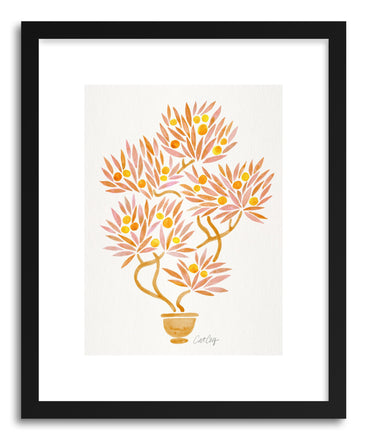Art print Peach Bonsai Orange by artist Cat Coquillette
