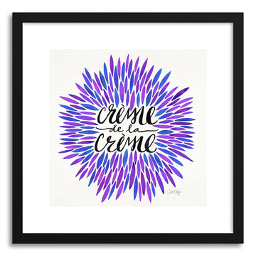 Art print Periwinkle Creme DeLa Creme by artist Cat Coquillette
