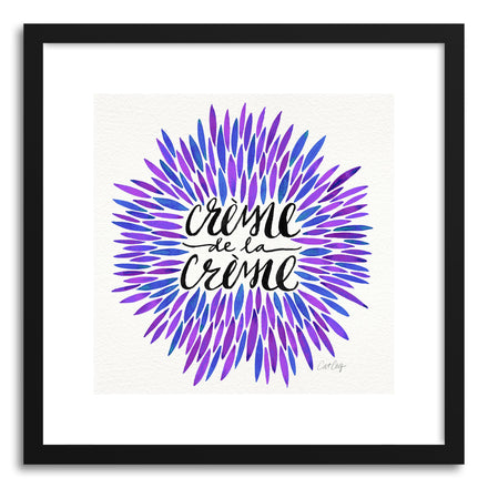 Art print Periwinkle Creme DeLa Creme by artist Cat Coquillette