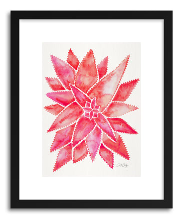 Art print Pink Aloe Vera by artist Cat Coquillette