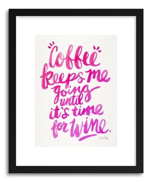Art print Pink Coffee Wine by artist Cat Coquillette