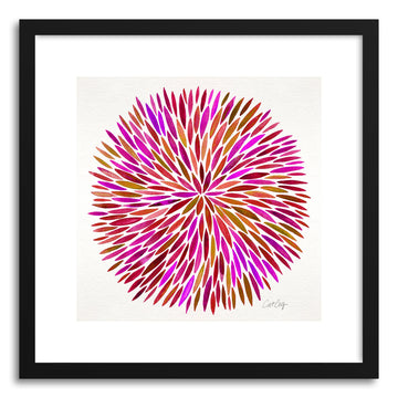 Art print Pink Watercolor Burst by artist Cat Coquillette