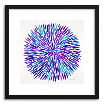 Art print Purple Watercolor Burst by artist Cat Coquillette