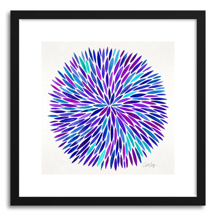 Art print Purple Watercolor Burst by artist Cat Coquillette