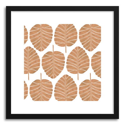 Art print Rose Gold Alocasia Pattern by artist Cat Coquillette