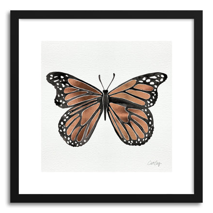 Art print Rose Gold Butterfly by artist Cat Coquillette