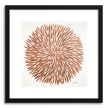 Art print Rose Gold Watercolor Burst by artist Cat Coquillette