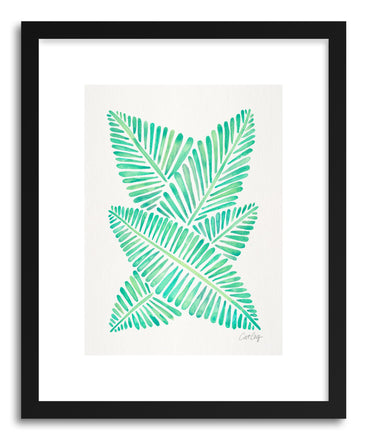 Art print Sea Foam Banana Leaves by artist Cat Coquillette