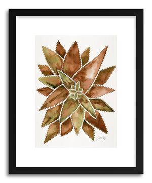 Art print Sepia Aloe Vera by artist Cat Coquillette
