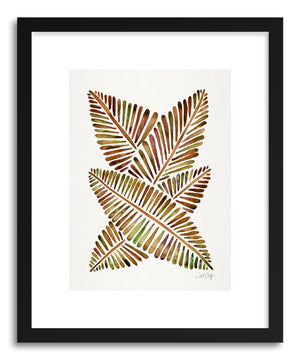 Art print Sepia Banana Leaves by artist Cat Coquillette