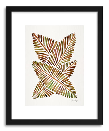 Art print Sepia Banana Leaves by artist Cat Coquillette