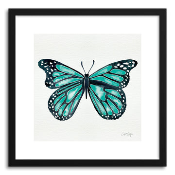 Art print Turquoise Butterfly by artist Cat Coquillette