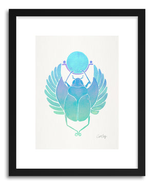 Art print Turquoise Scarab by artist Cat Coquillette