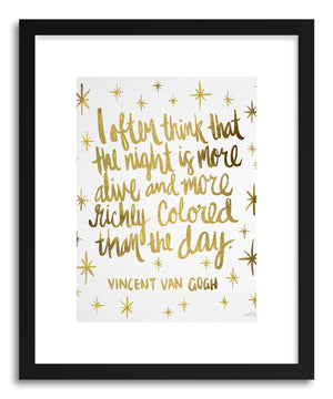 Art print Van Gogh white by artist Cat Coquillette