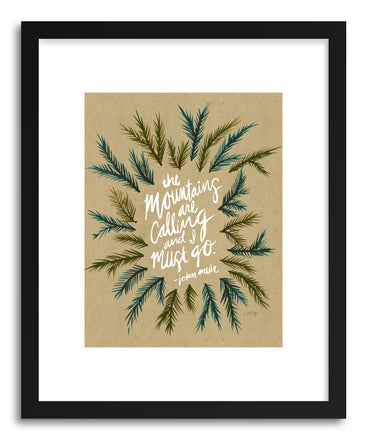 Fine art print Mountains Kraftwhite by artist Cat Coquillette