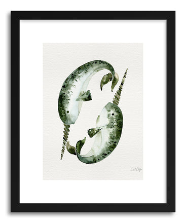 Fine art print Original Narwhals by artist Cat Coquillette