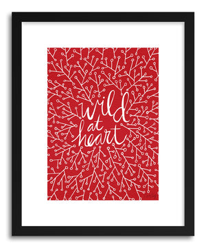 Fine art print Wildat Heart Red by artist Cat Coquillette