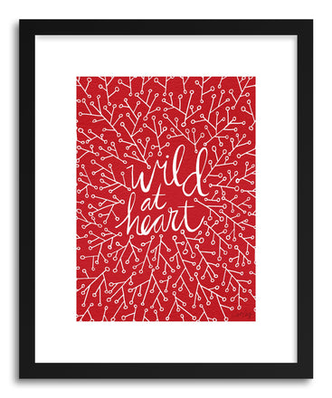 Fine art print Wildat Heart Red by artist Cat Coquillette
