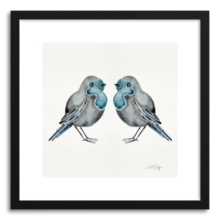 Fine art print Blue Birds by artist Cat Coquillette