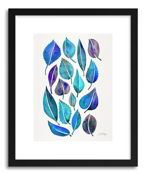 Art print Blue Leaves by artist Cat Coquillette