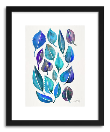 Art print Blue Leaves by artist Cat Coquillette
